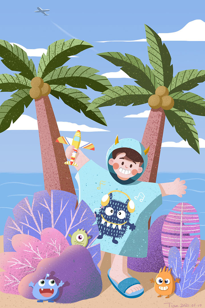 丛林小怪物（图ZMjQ1MzA2MDQ4） - 儿童插画 - 站酷设计师lazysugar原创素材 - 站酷ZCOOL