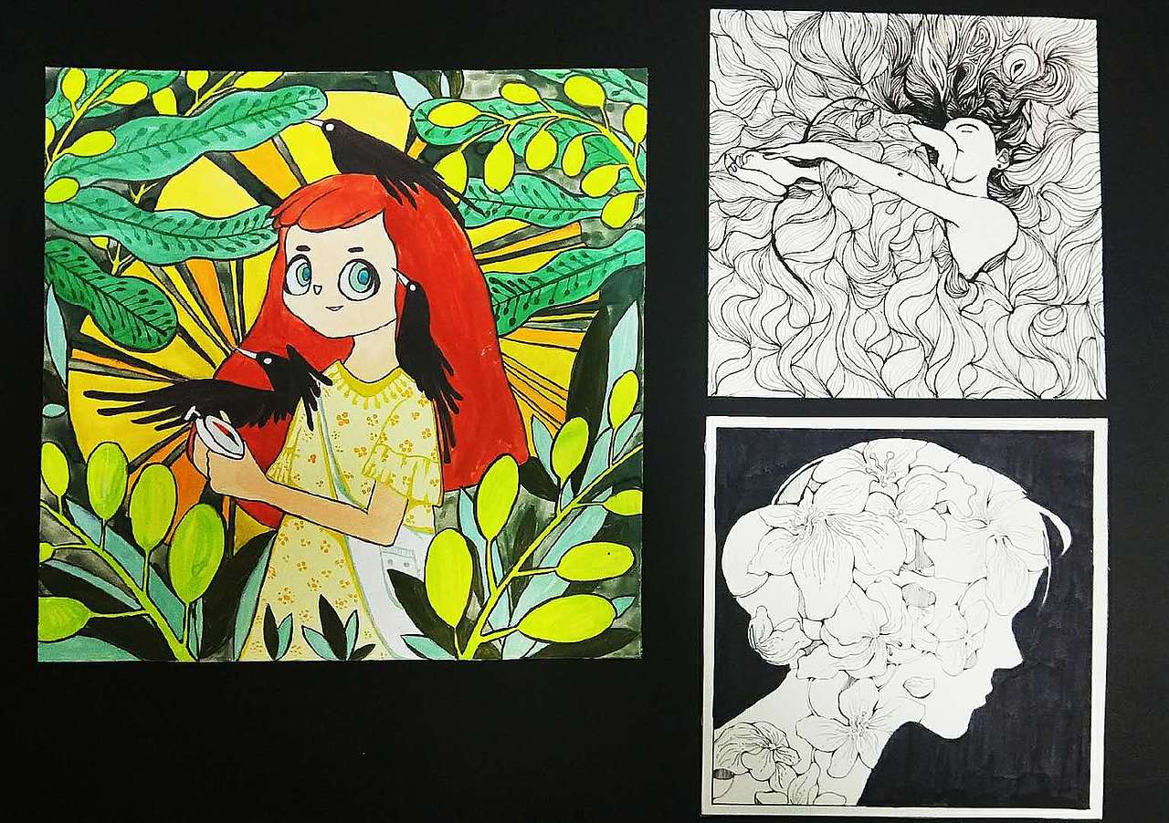 时间久远的装饰画作业