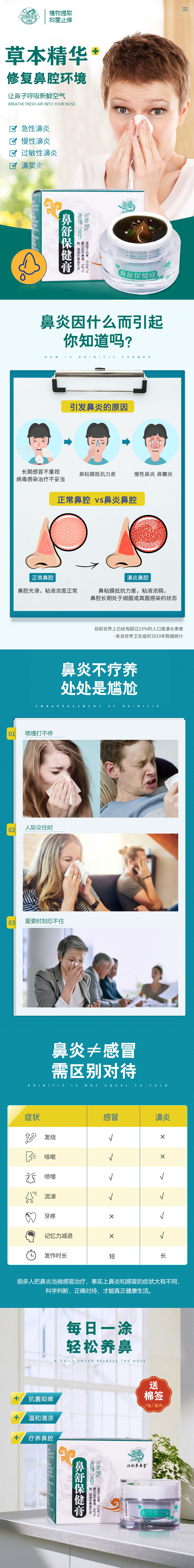 鼻炎宣传海报图片