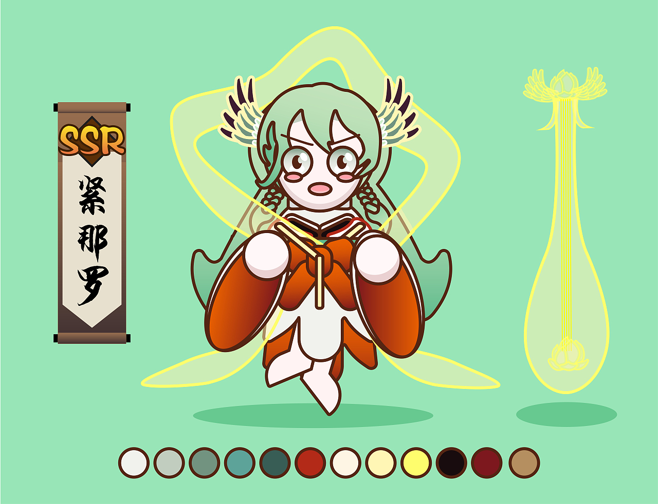 【自画玩偶胚 X 阴阳师】SSR紧那罗