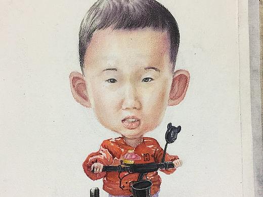 为朋友家宝宝创作的生日画像礼物（个人主页-ZMzE4ODEzMjA=） - 创作习作 - 站酷设计师SeelyRan原创素材 - 站酷ZCOOL