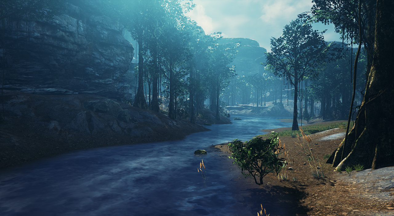 ue4houdini森林场景