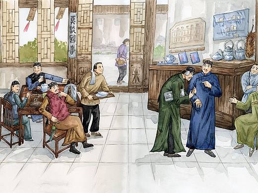 民國(guó)主題插畫，歡迎約稿（個(gè)人主頁(yè)-ZNjc3NDA3MjQ=） - 繪本 - 站酷設(shè)計(jì)師瘋狂咖啡貓?jiān)瓌?chuàng)素材 - 站酷ZCOOL