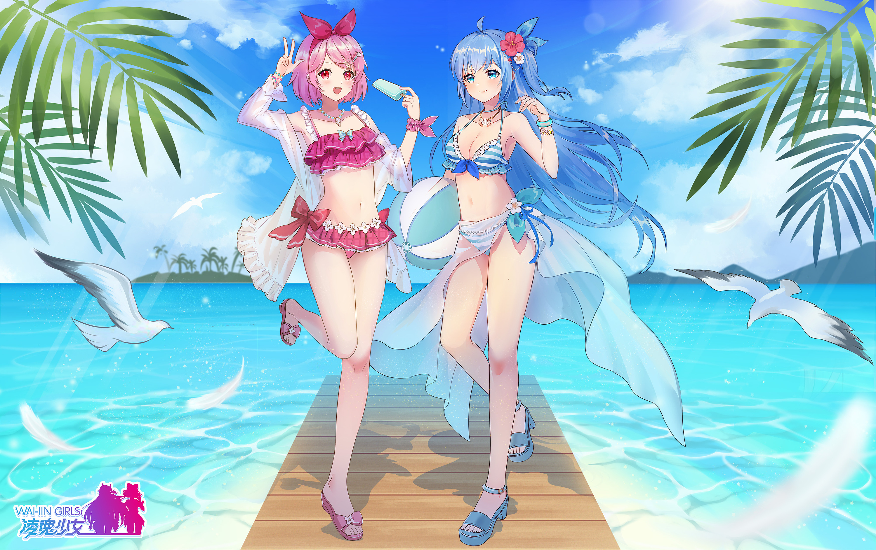 凌魂少女 夏日泳装 一起去海边玩吧!