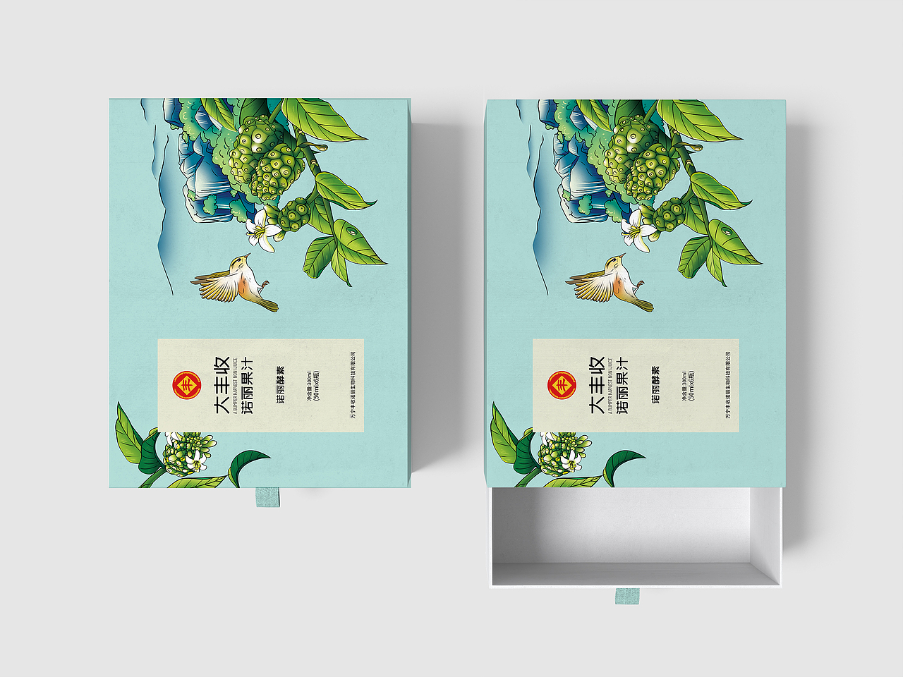 阿柒设计x诺丽果汁包装