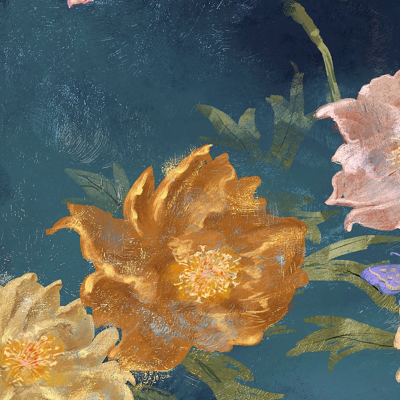 《芍药花开》 初次尝试古风插画。