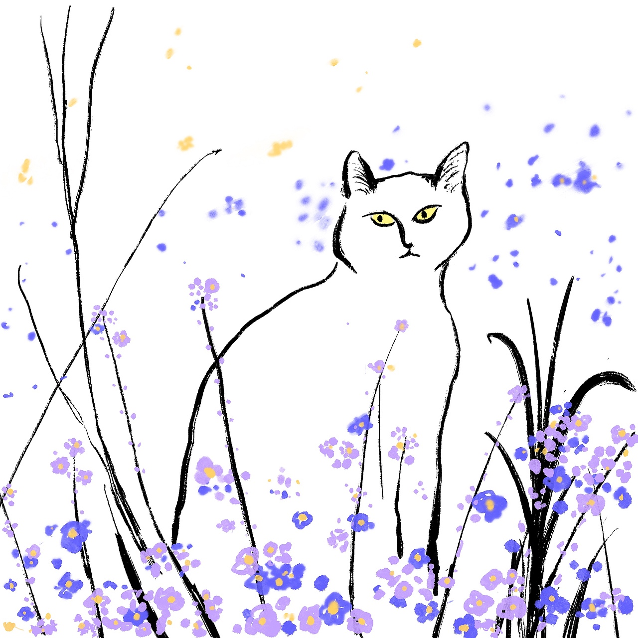 猫咪速涂插画20P