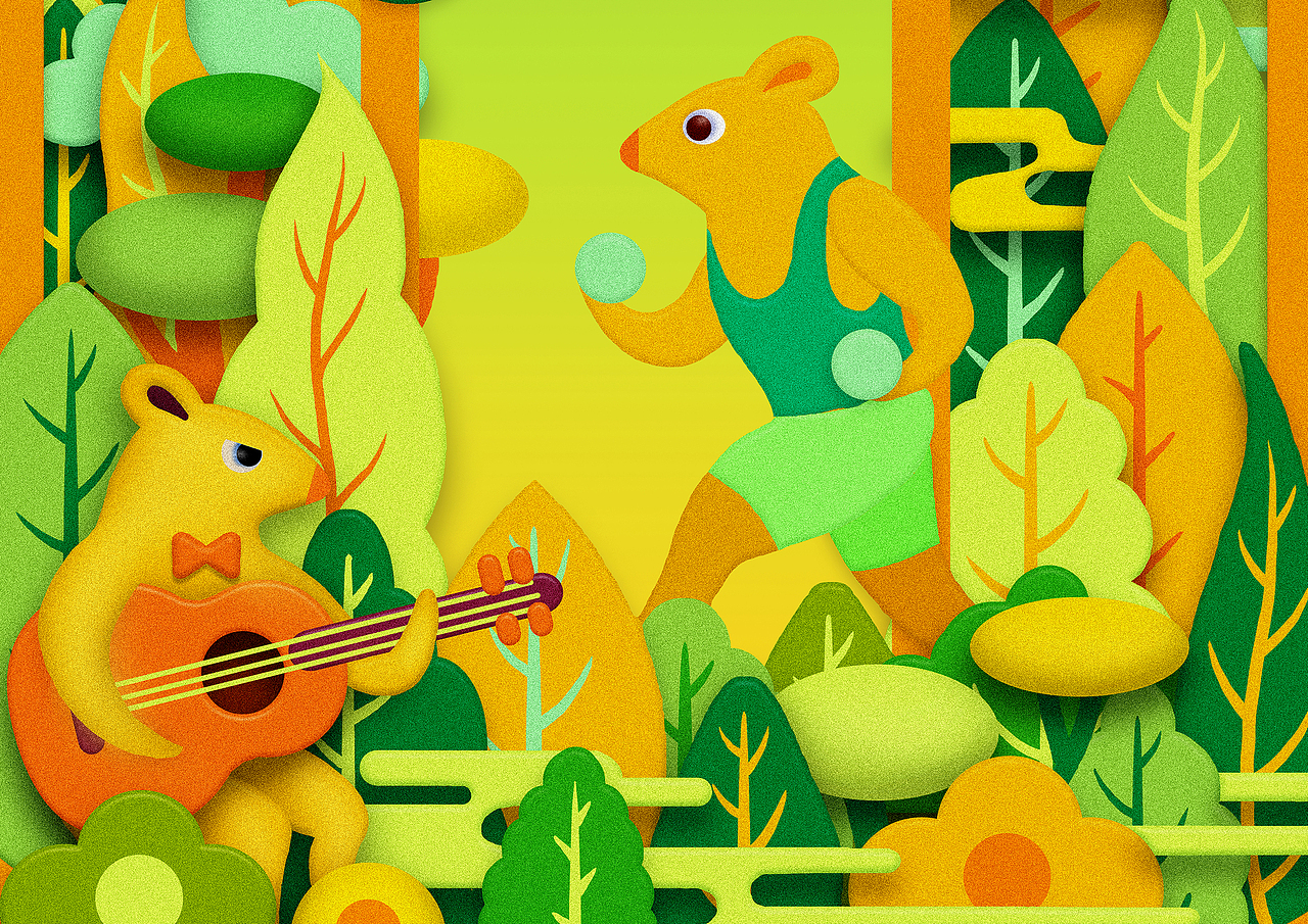 2020的春夏秋冬（图ZMjA0NTc0NTg4） - 商业插画 - 站酷设计师善成设计原创素材 - 站酷ZCOOL