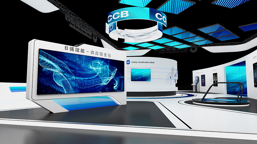 中国银行展位设计 3D效果图设计（图ZMTkzMDQzMzUy） - 其他三维 - 站酷设计师艺汇设计原创素材 - 站酷ZCOOL