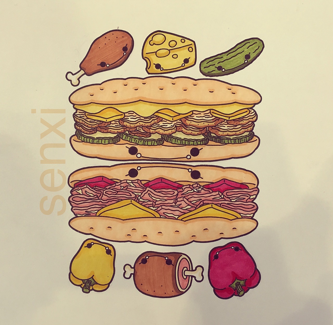 肉多多的恰巴特（图ZMjEzNjE0NzAw） - 概念设定 - 站酷设计师_senxi_原创素材 - 站酷ZCOOL