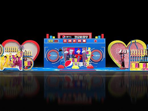 百事可乐美陈打卡点