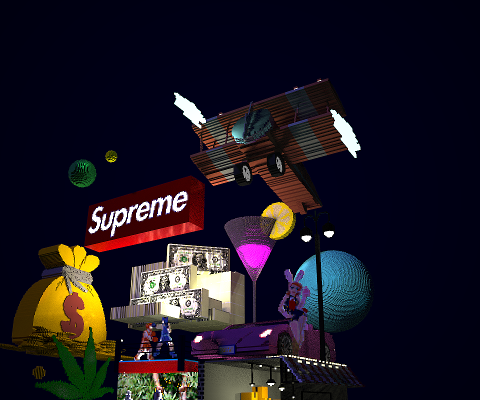 magicavoxel纽约黑市素材大杂烩