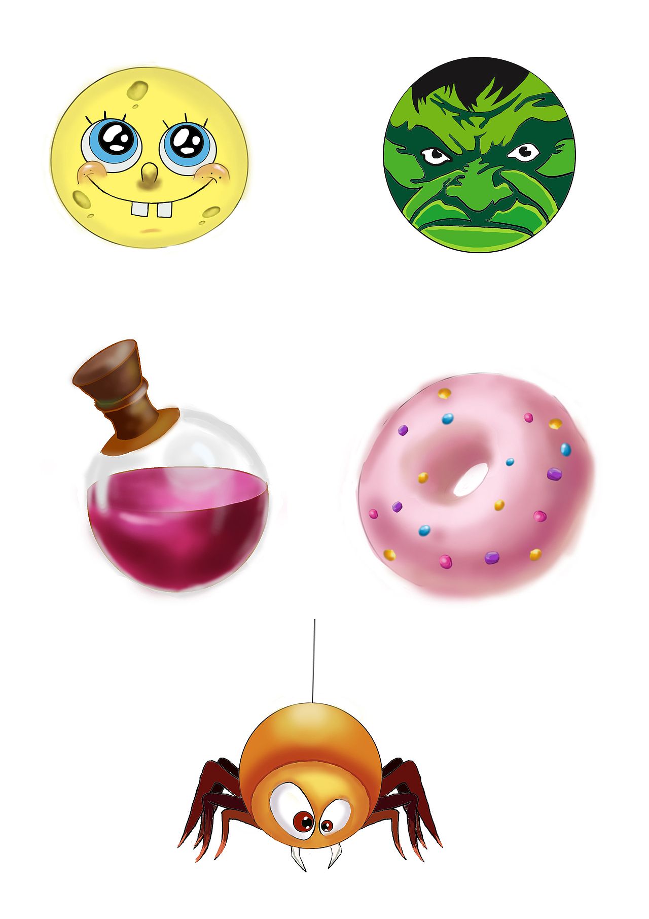 AI扁平插画练习（图ZMTIyOTQ2MzYw） - 艺术插画 - 站酷设计师六六萱q原创素材 - 站酷ZCOOL