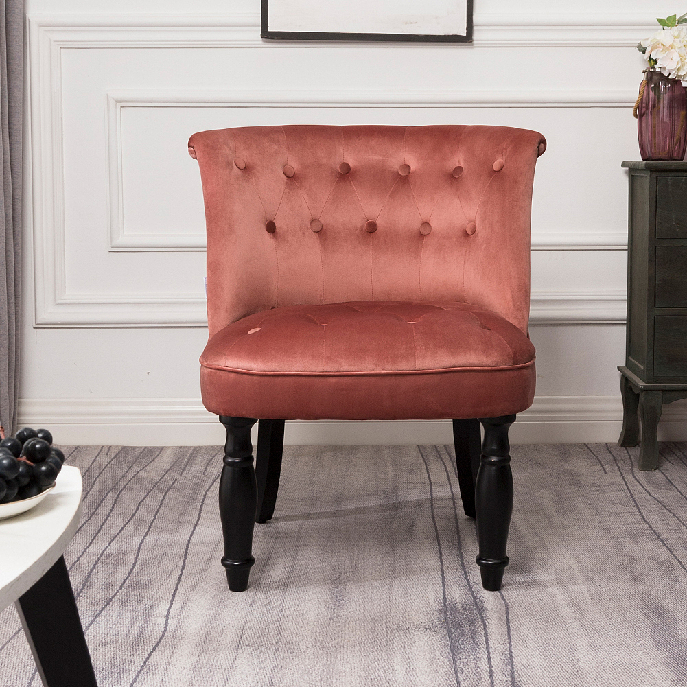 天鹅绒客厅椅