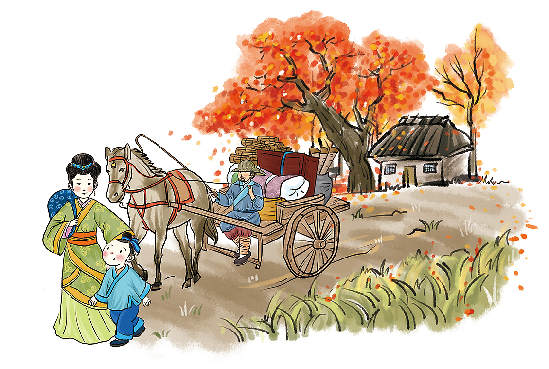 幼儿教育，国学幼儿用书插画，国画风。（图ZNTQ2ODkxMjg=） - 儿童插画 - 站酷设计师xiaohulu原创素材 - 站酷ZCOOL