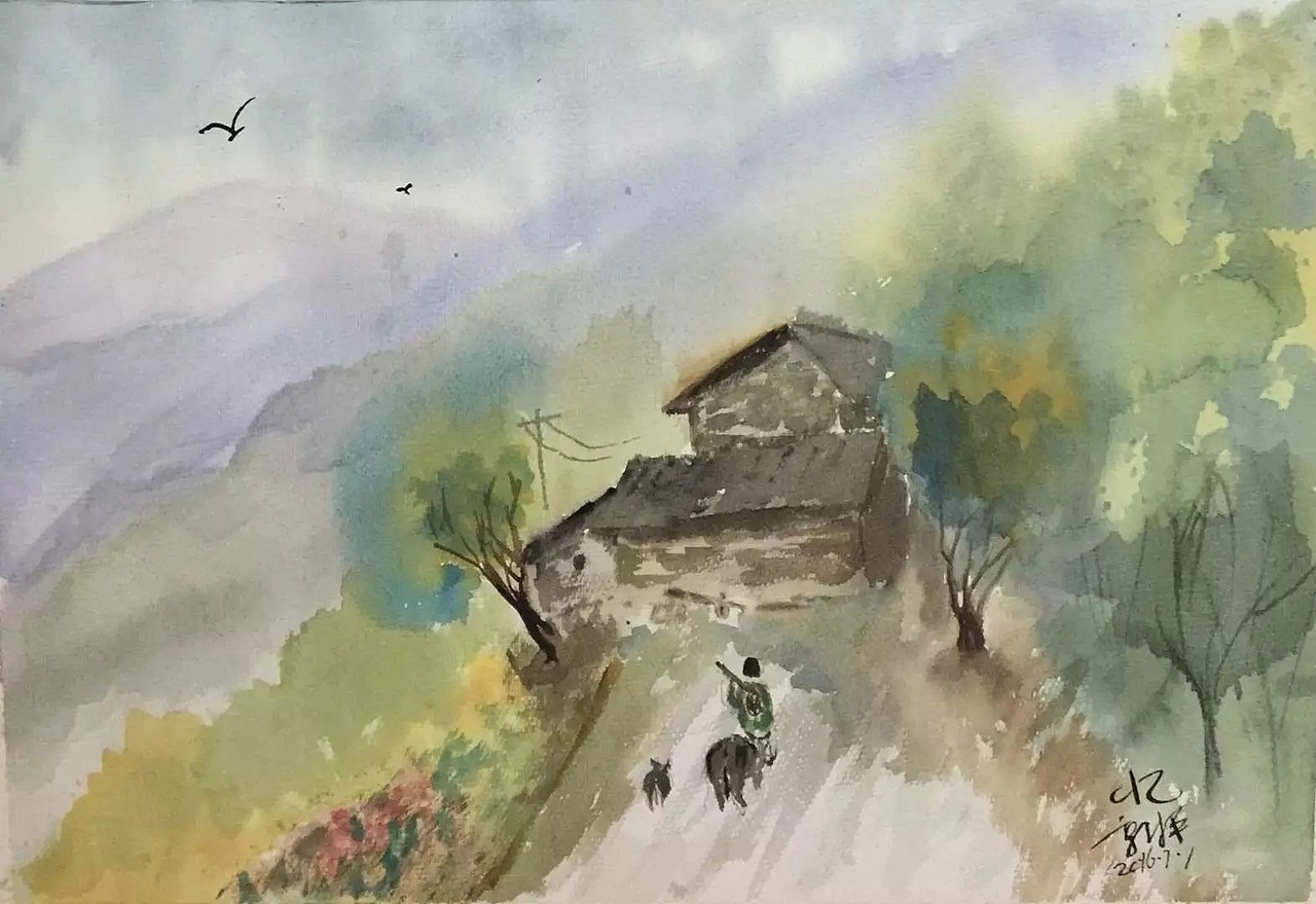 水彩画练习作品（图ZNTU0MTA4MjQ=） - 绘画 - 站酷设计师郭才平原创素材 - 站酷ZCOOL