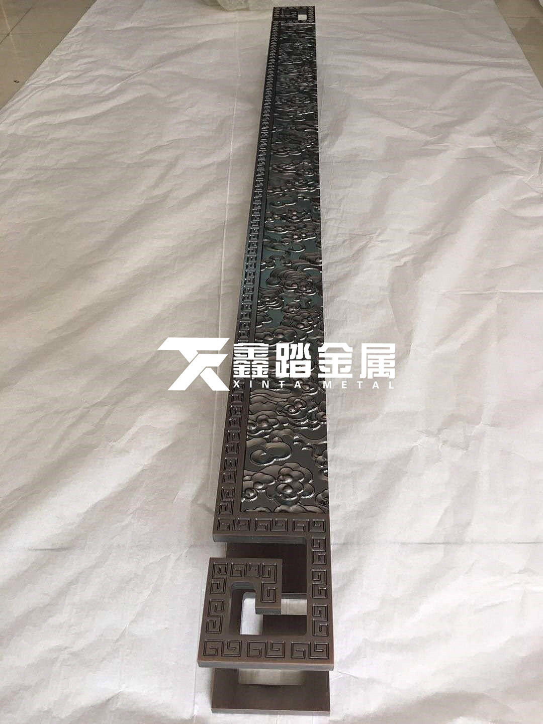 铝板立体浮雕工艺拉手 酒店大门拉手 铝板雕刻拉手