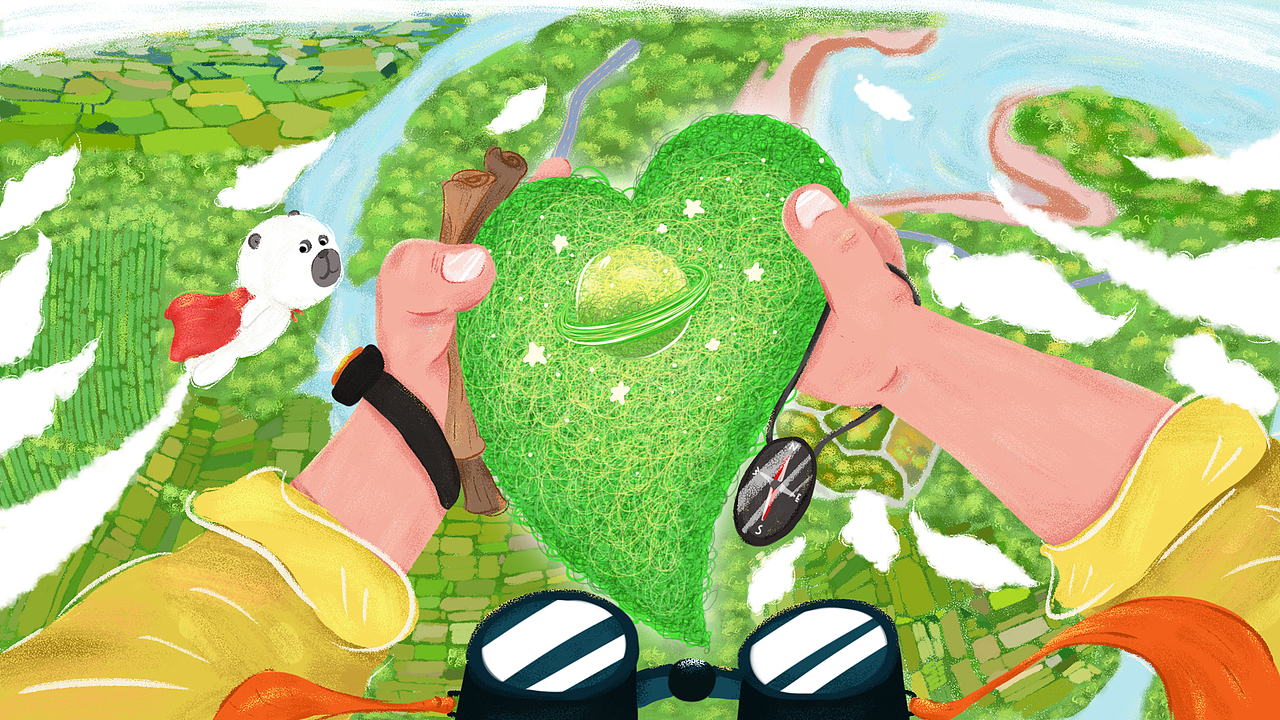 心之所向，无问东西（图ZMzM3NjQ2MjUy） - 商业插画 - 站酷设计师什布尔原创素材 - 站酷ZCOOL