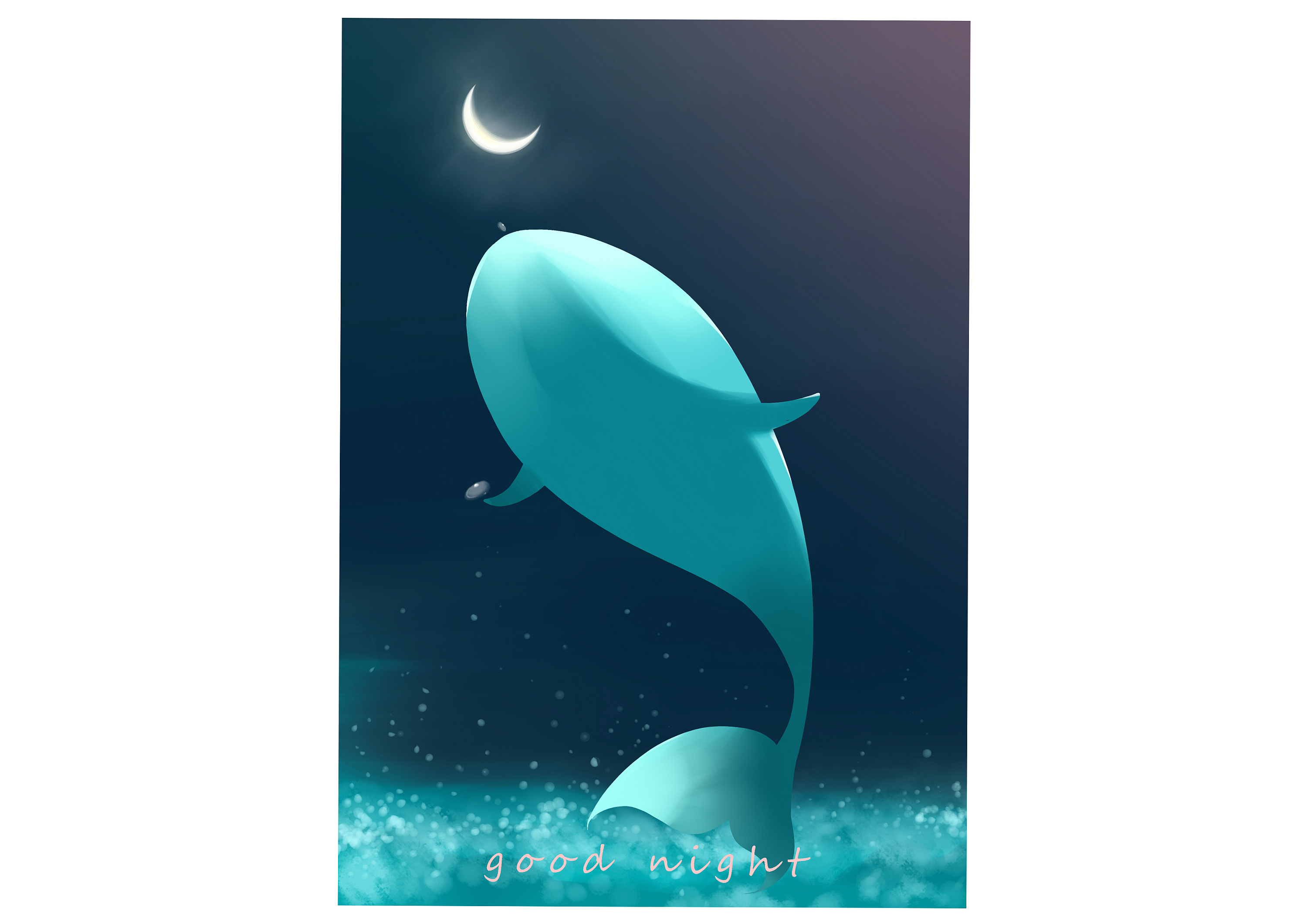 孤独的鲸鱼|插画|绘本|大家可以叫我梦梦 - 原创
