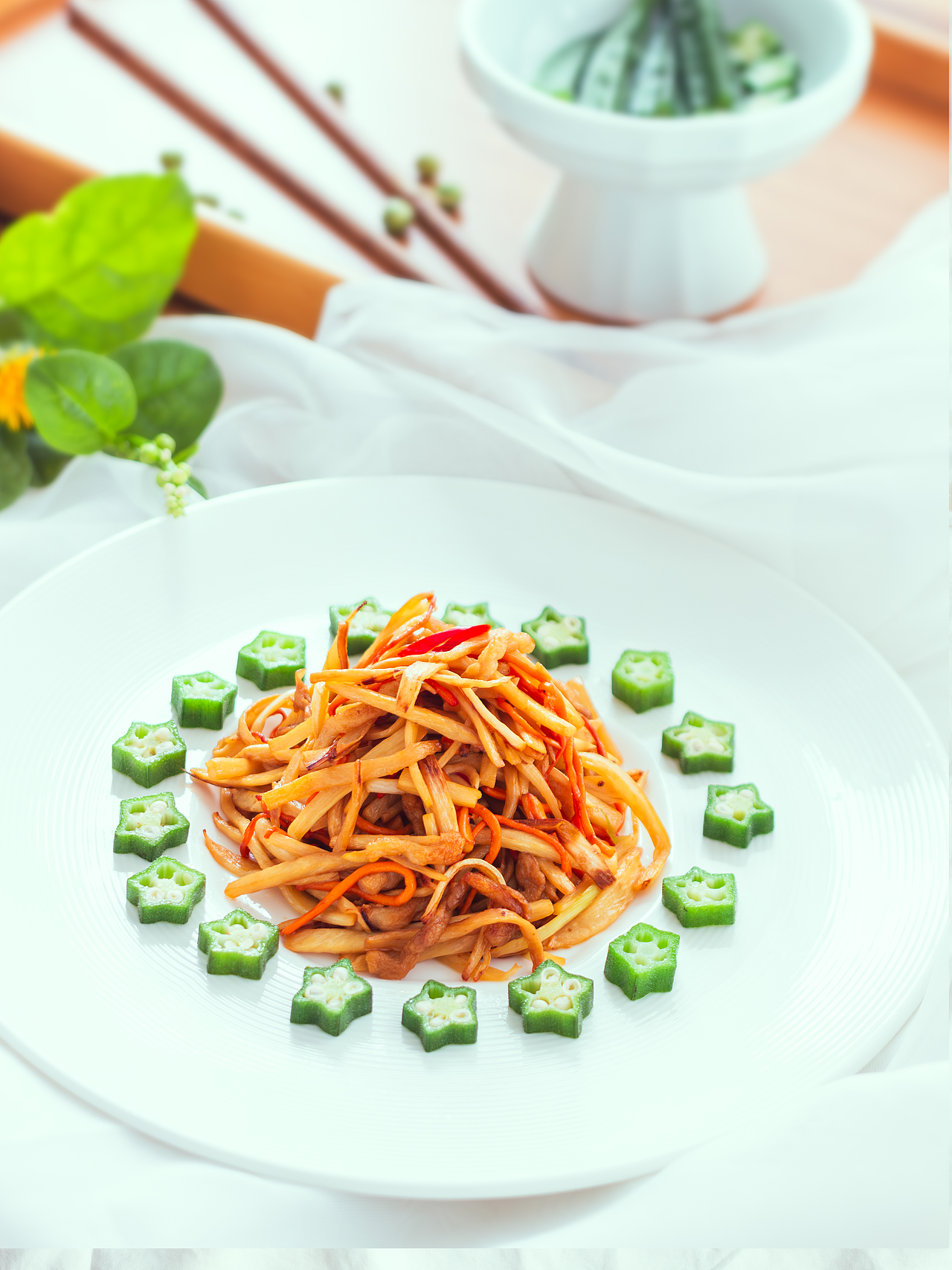 秋天的食物摄影：茭白炒素蛋白（图ZMzc4MTIxNzY0） - 美食摄影 - 站酷设计师五哈怪乖原创素材 - 站酷ZCOOL