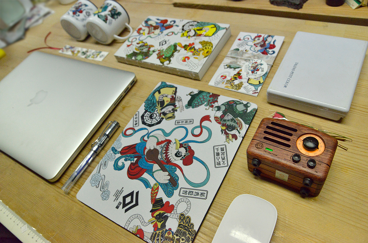 2017丁酉鸡之四喜神兽-古老年货的觉醒合集2（图ZNjkzMDMwMDQ=） - 生活用品 - 站酷设计师太空甜甜圈TTQ原创素材 - 站酷ZCOOL