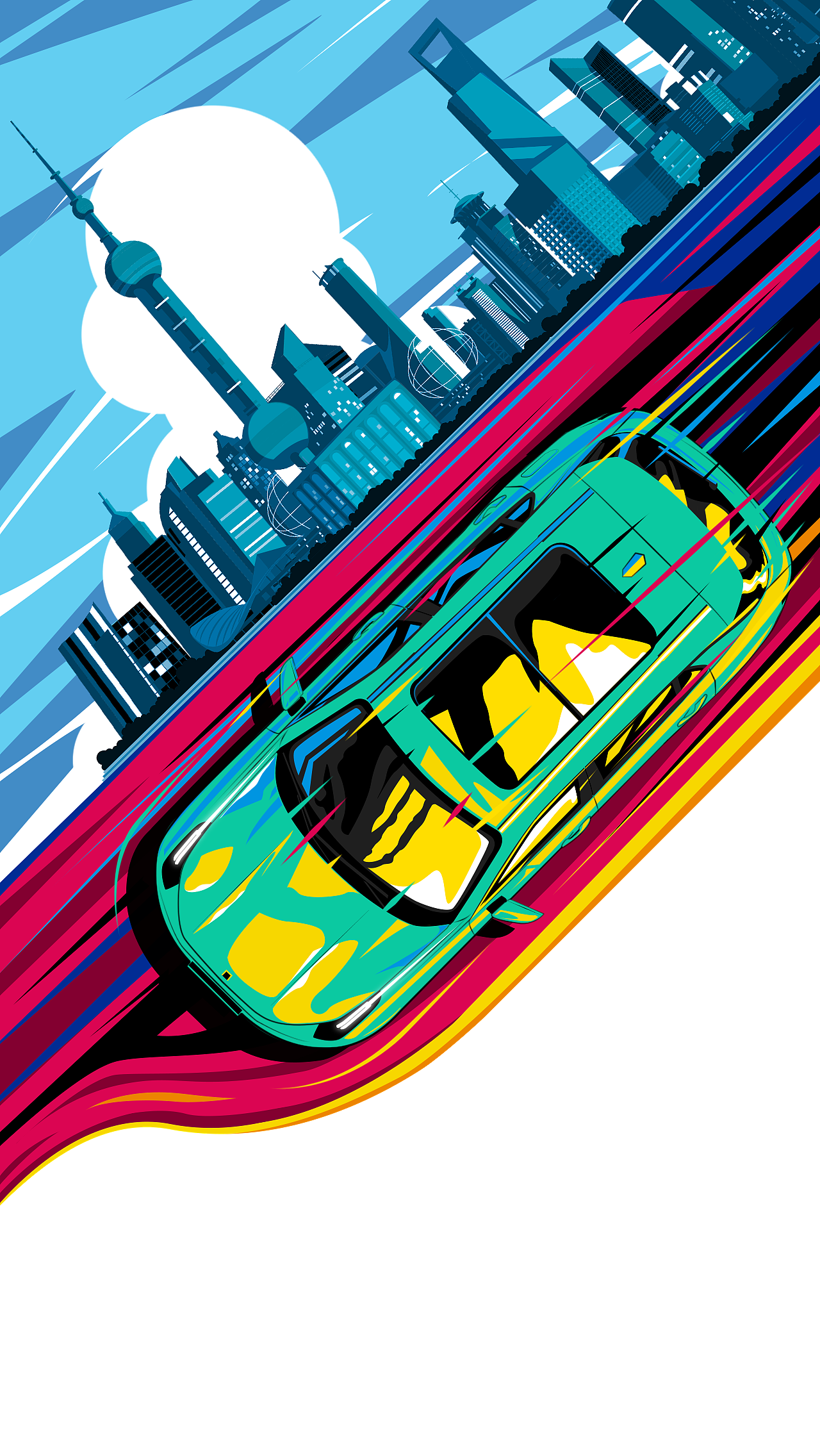 领克kv 插画 系列海报插画