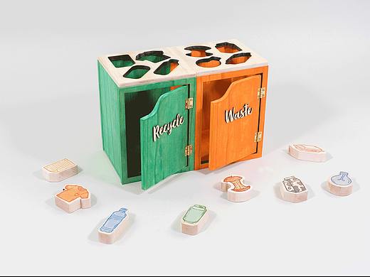 Go Recycle！回收木制玩具包装产品设计 #地球守卫者#