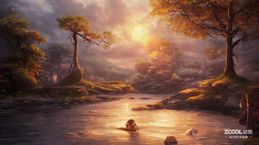 站酷AI生成：油画风格