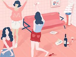 三七女生节-2019女生节活动KV设计