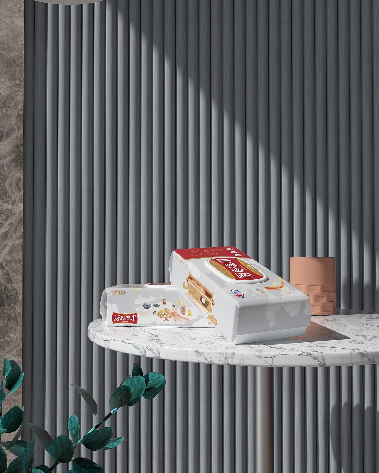 心相印国潮厨房湿巾