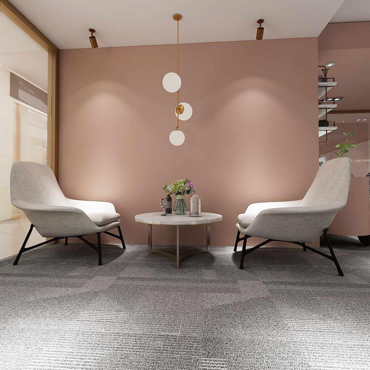 轻奢粉色调美牙工作室