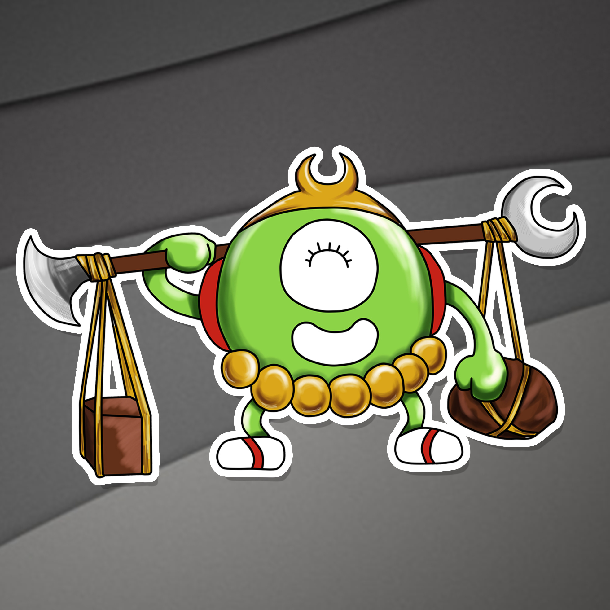 黄金视力眼贴大眼仔形象设计