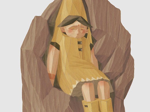 木雕风插画《OFFLINE · 离线》