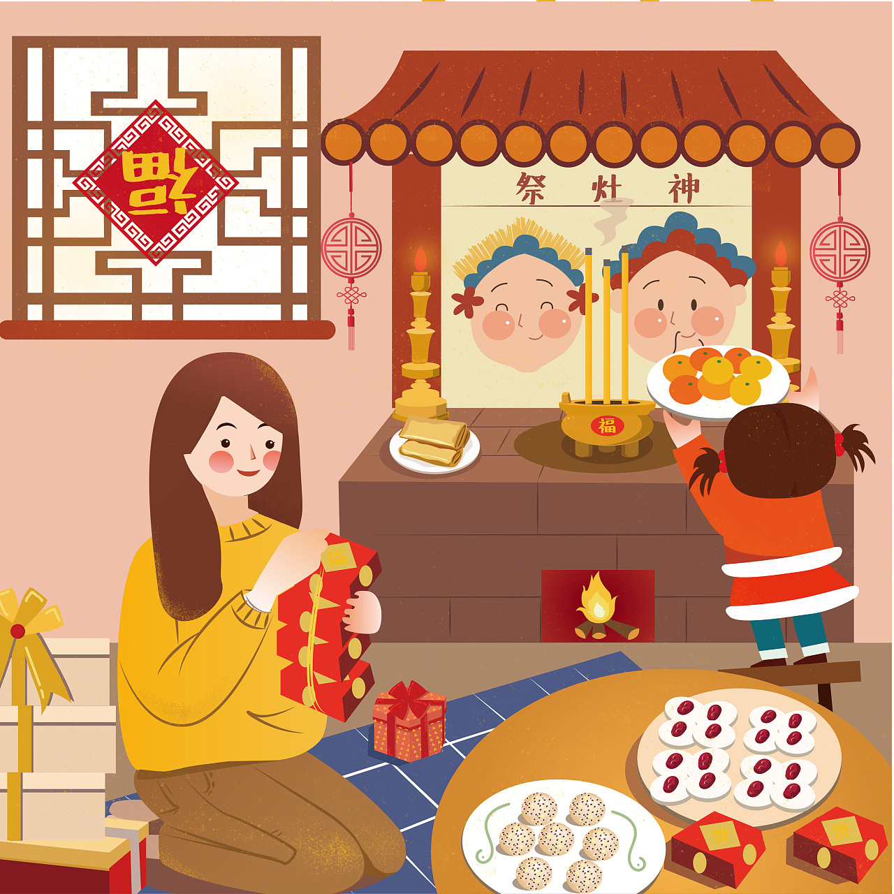 中国传统节日中秋节插画|插画|商业插画|南风Kate - 原创作品 - 站酷 (ZCOOL)