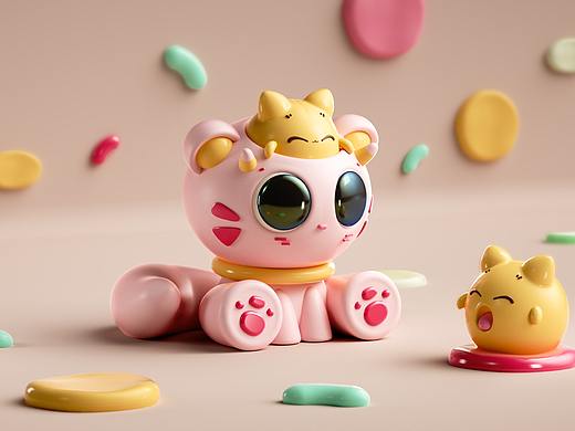 第十二周-卡通体积建模/猫王小音箱