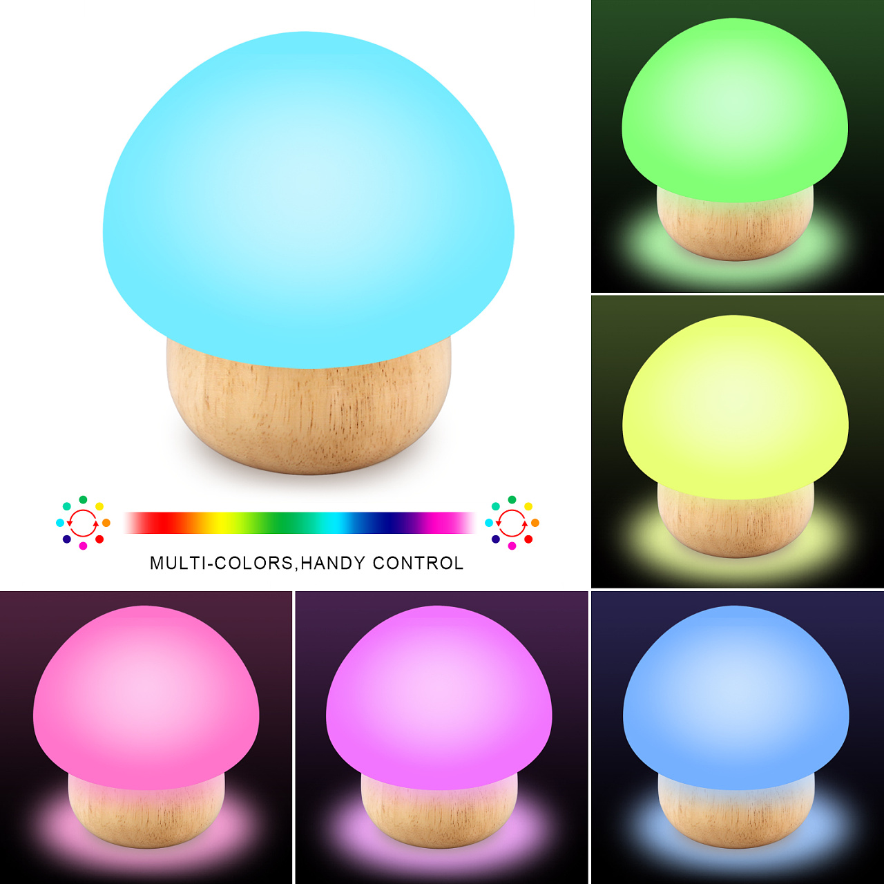 Lexon Mina迷你LED灯是超级可爱的蘑菇形灯 - 普象网