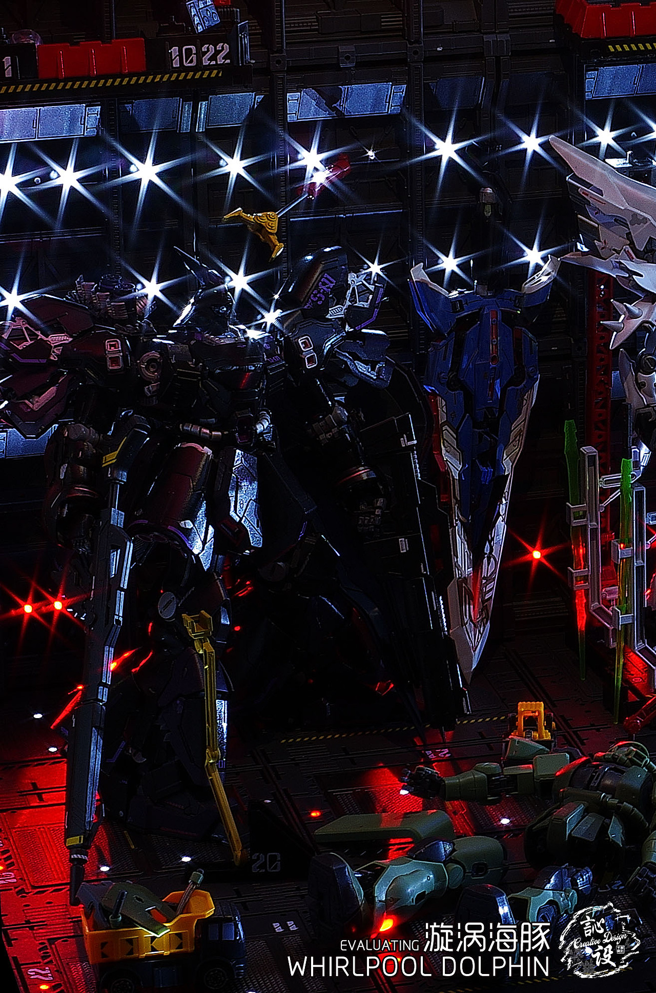 1米长高达格纳库场景