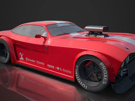 王宇昕学员作品 次世代游戏机械制作 越野车 坦克等