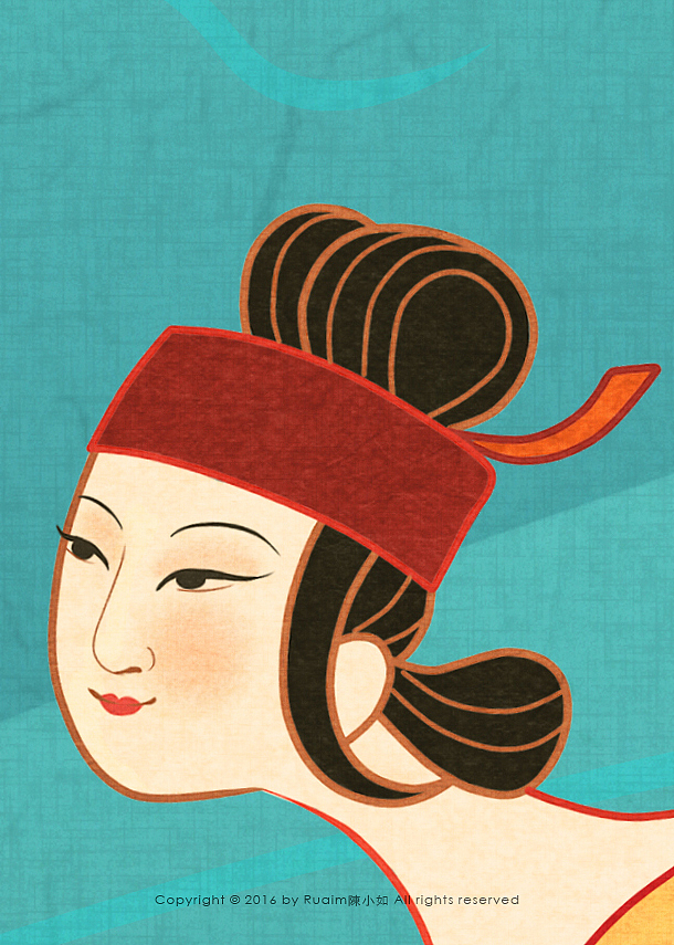 日月之神，神话为画——装饰插画（图ZNzYzNjM3Njg=） - 商业插画 - 站酷设计师陳小如绘原创素材 - 站酷ZCOOL