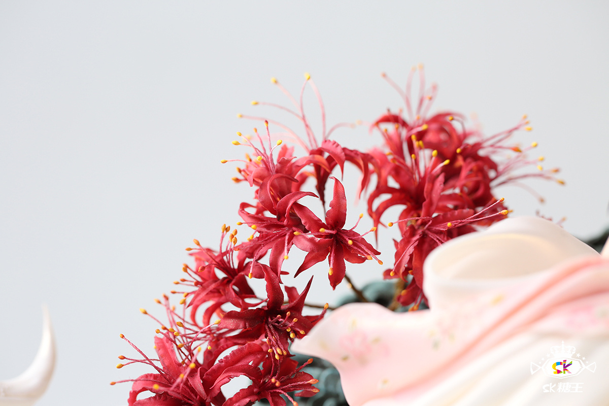 西式翻糖蛋糕工艺复原中国国风神话人物《九尾狐》