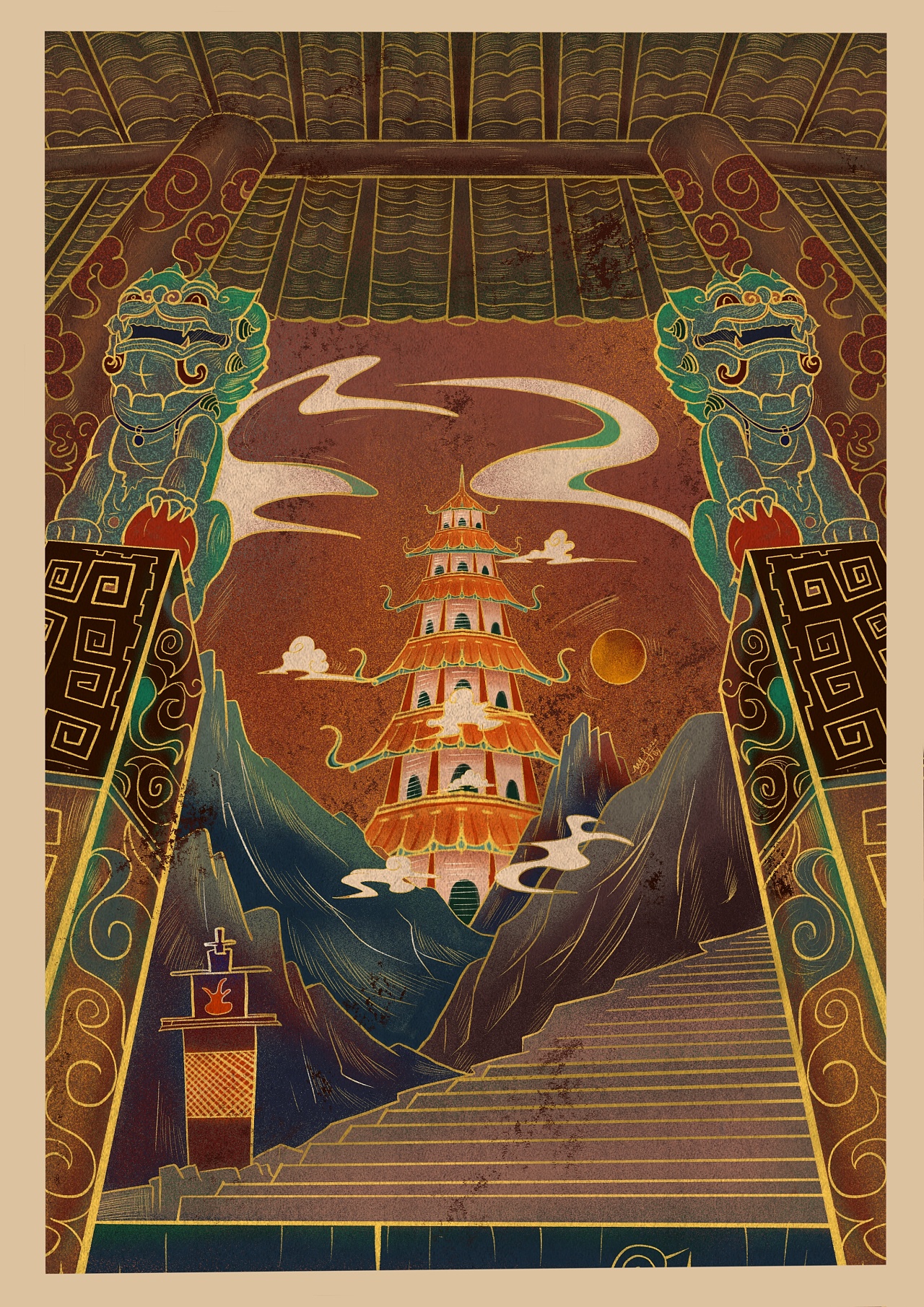 国风插画|插画|创作习作|不野yfer - 原创作品 - 站酷 (zcool)