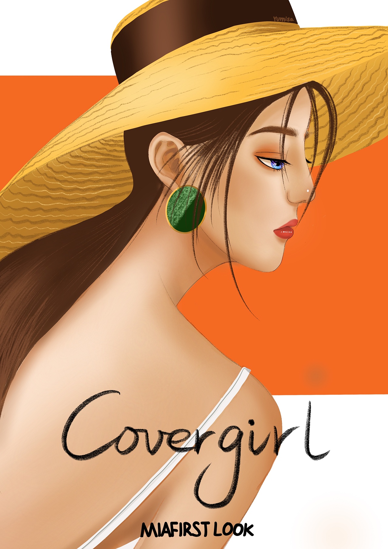 暖色系-杂志风插画