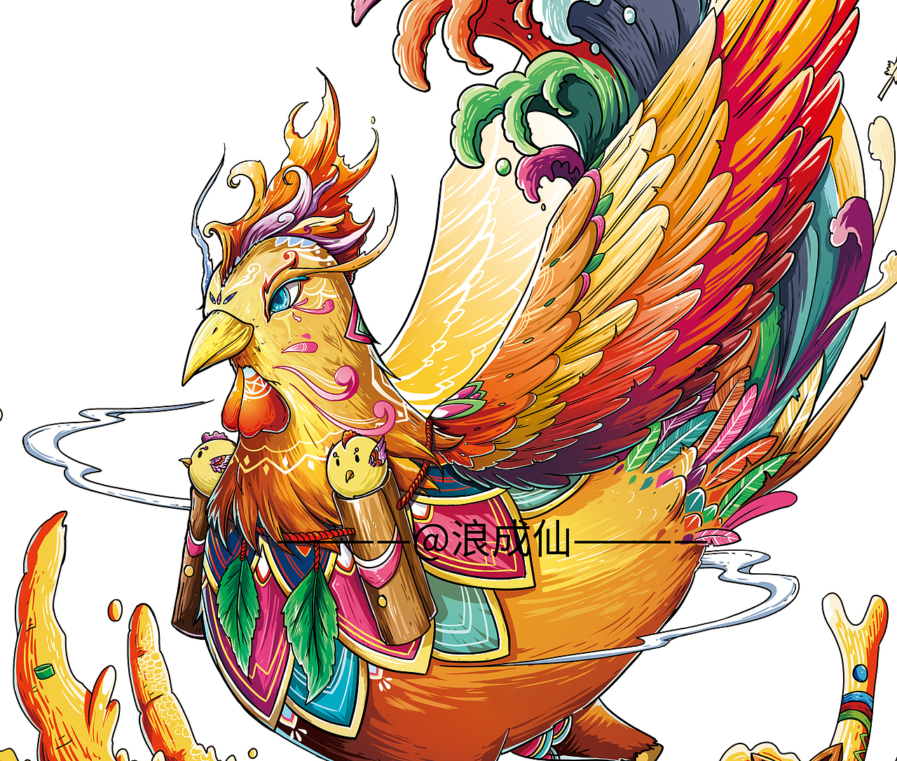 钵钵鸡系列风味卤菜包装插画设计