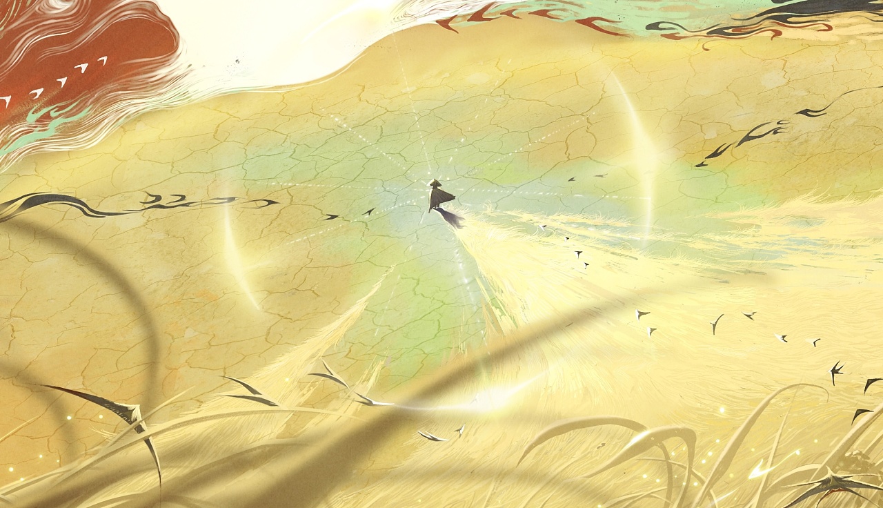 天堂稻香致敬袁隆平爷爷国风插画