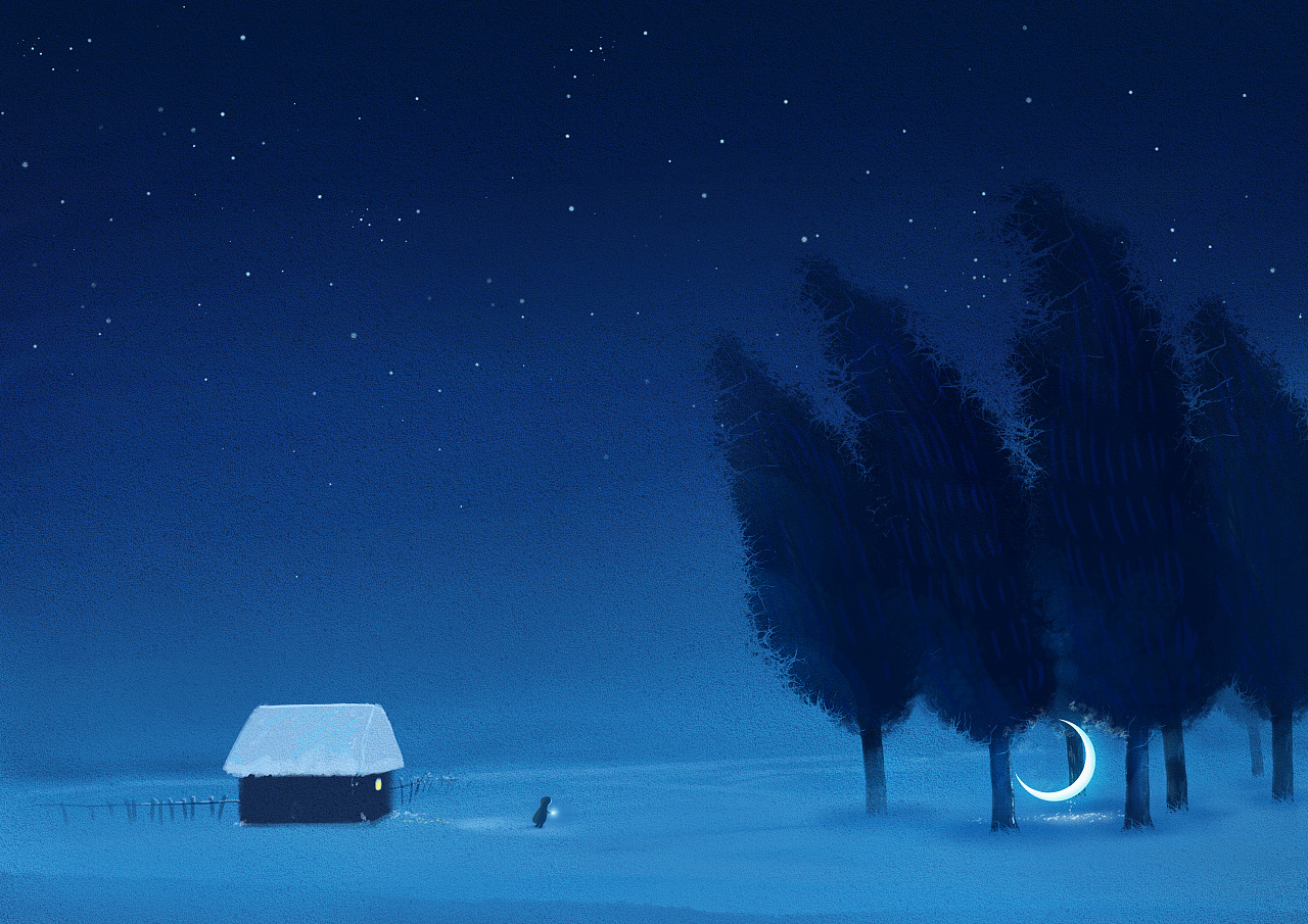 蓝色(061~063/365)|插画|插画习作|竹笋浪子_ - 原创作品 - 站酷