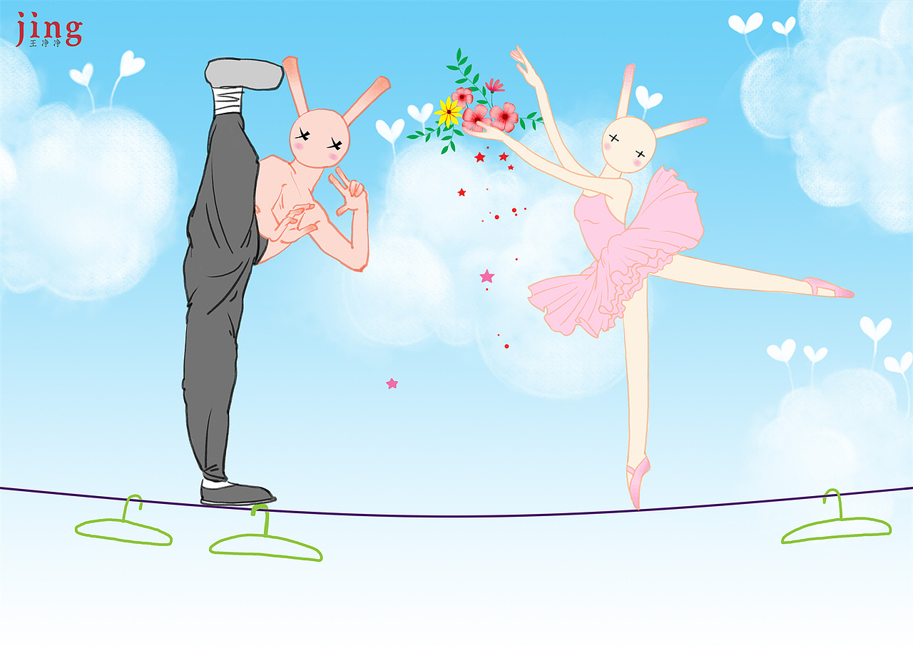 兔年插画合集 60幅艾玩兔横版壁纸插画（图ZMzEzNDI0MzY0） - 儿童插画 - 站酷设计师画儿晴天原创素材 - 站酷ZCOOL