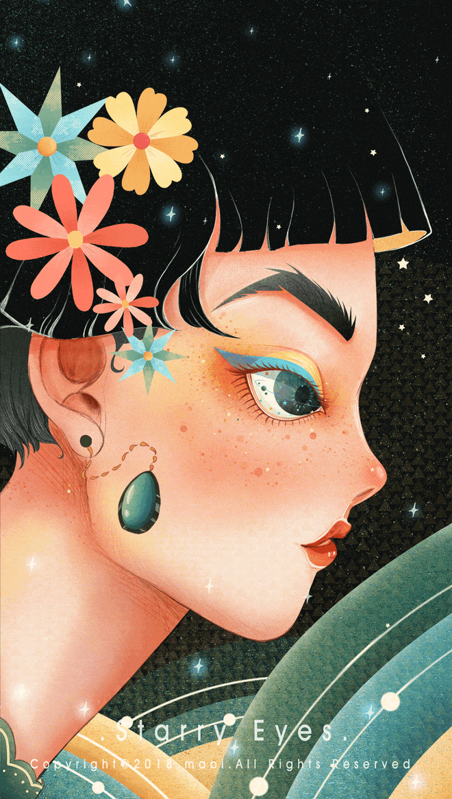 如果眼泪干涸了（图ZMTA3NDQ0MTIw） - 商业插画 - 站酷设计师猫矮_MAOI原创素材 - 站酷ZCOOL