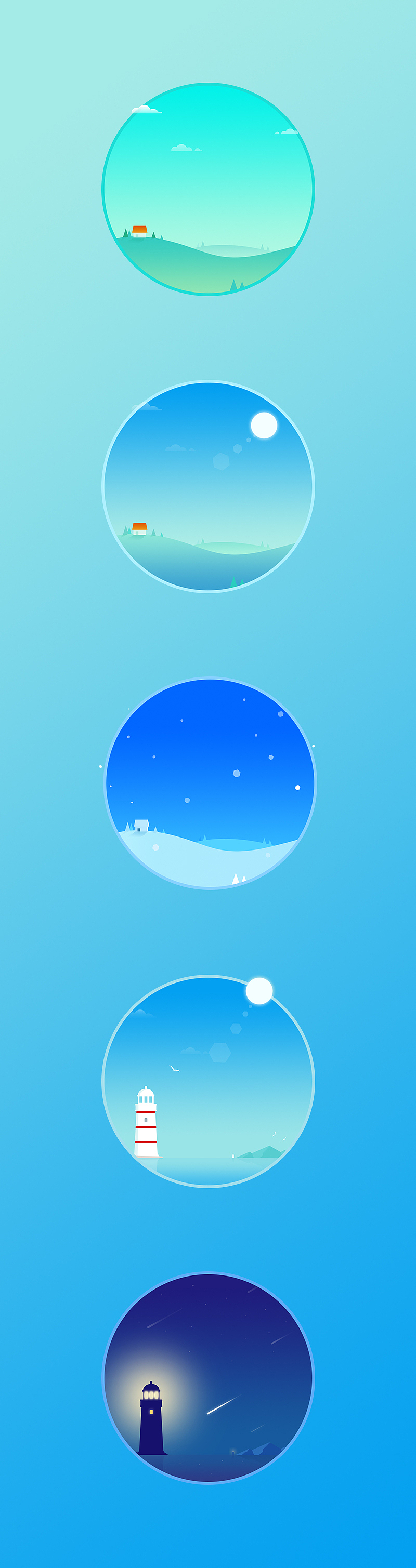 天气插画（图ZNTE1MzgwNjg=） - 其他UI - 站酷设计师守一Origin原创素材 - 站酷ZCOOL