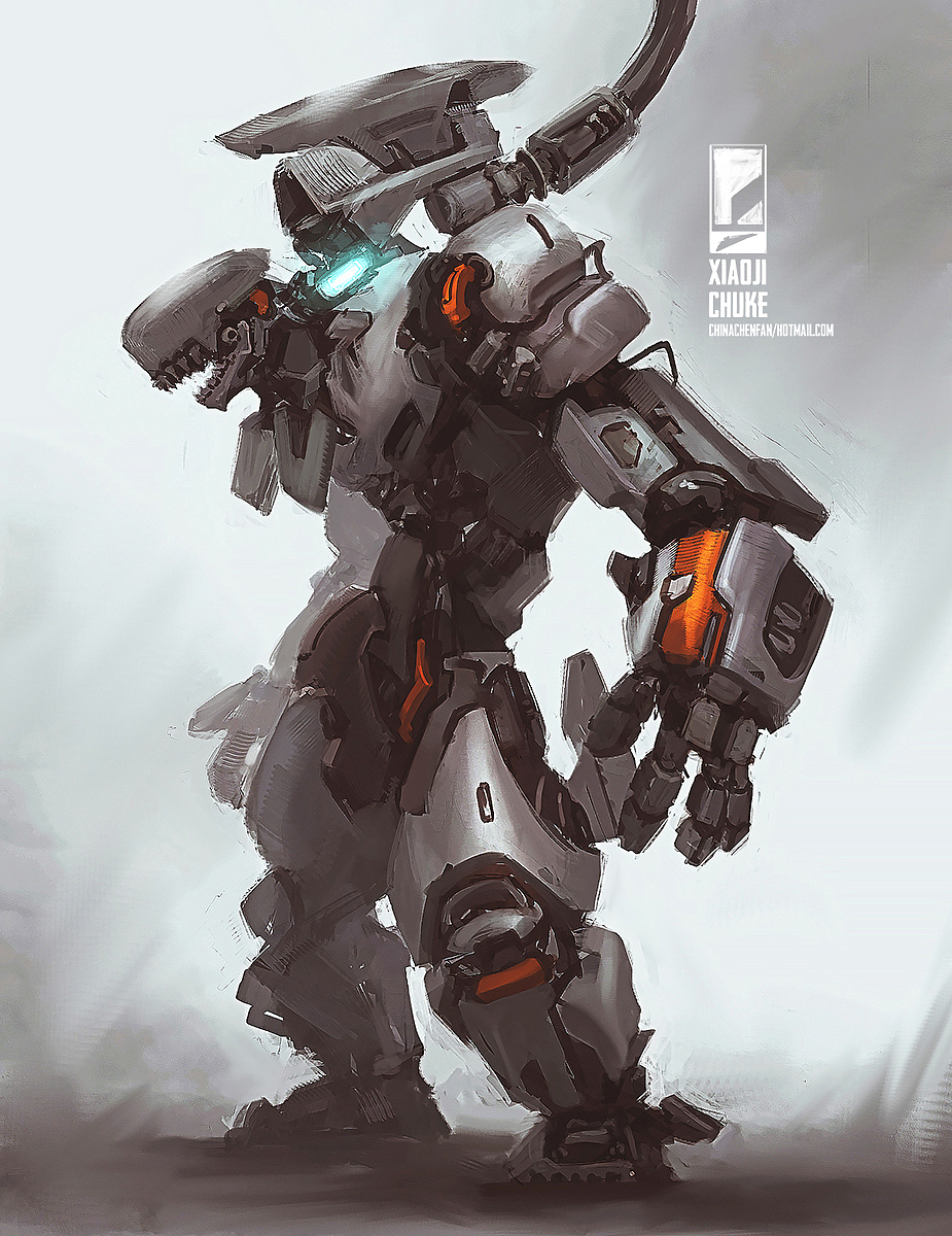 机甲概念设计——水浒人物像标签机甲科幻机器人作品信息创作时间2018
