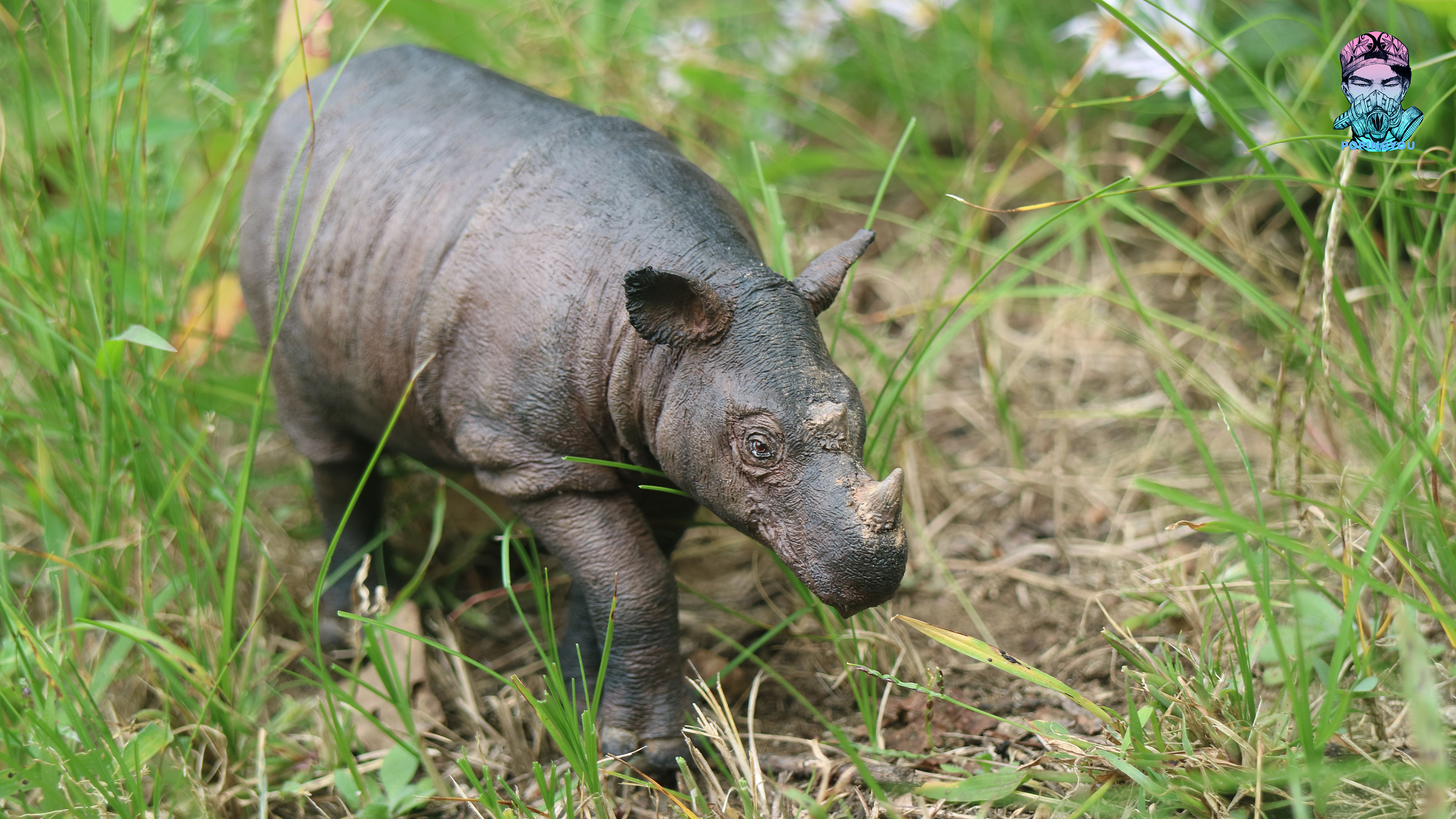 动物gk涂装 苏门答腊犀牛展示